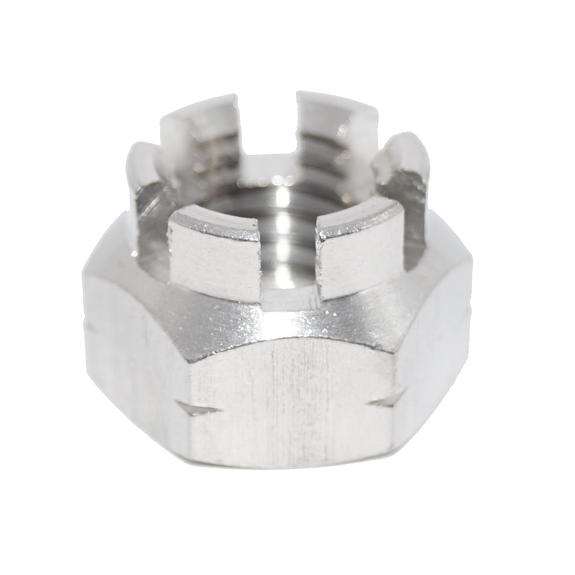 Crown Nuts M10 Pack of 10 Hexagonal Nuts DIN 935 A2 Stainless Steel Nuts V2A Hexagonal Nut
