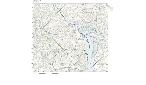 Alexandria Va Zip Code Map Zip Code Wall Map Of Arlington, Va Zip Code Map Laminated: Amazon.com:  Office Products
