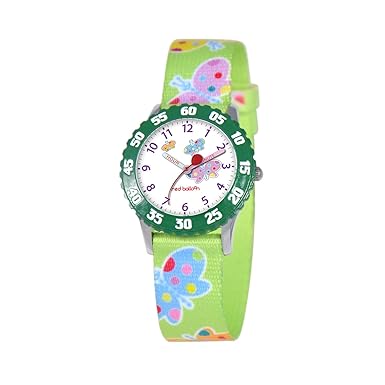 Red Balloon Girls Stainless Steel Green Time Teacher Watch