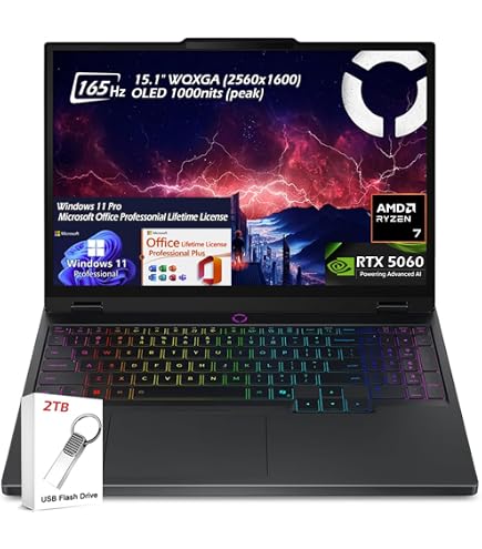 Amazon.com: Lenovo Legion 5 Gaming Laptop, Ryzen 7 260, NVIDIA