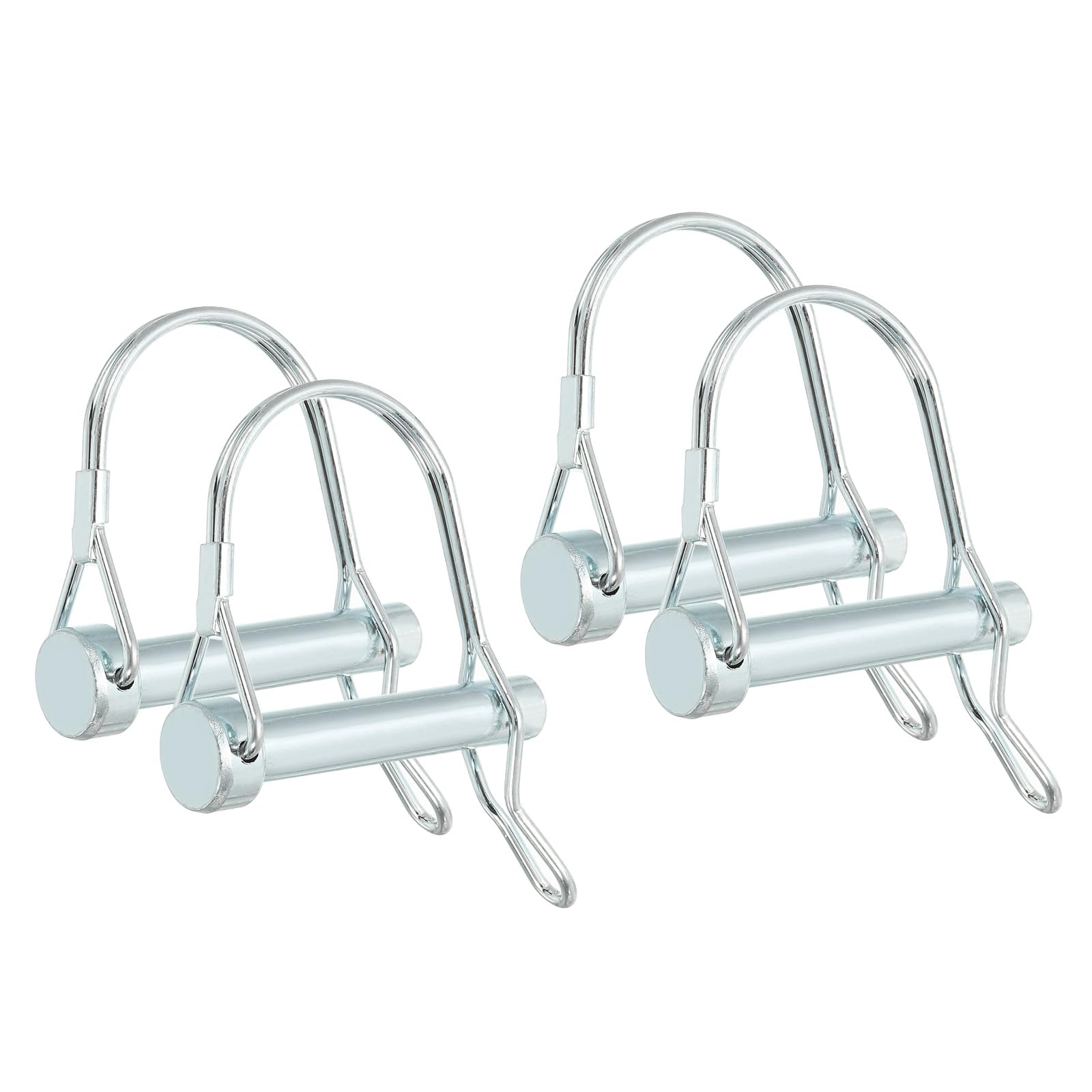 PATIKIL Shaft Locking Pin W Ear 5/16x2-3/4x1.61"(D*L*IW), 4 Pcs Safety Coupler Pin Pto Pin Round Arch Wire Retainer and Ear for Farm Trailer Tractor Truck Boat Towing (8x70x41mm)
