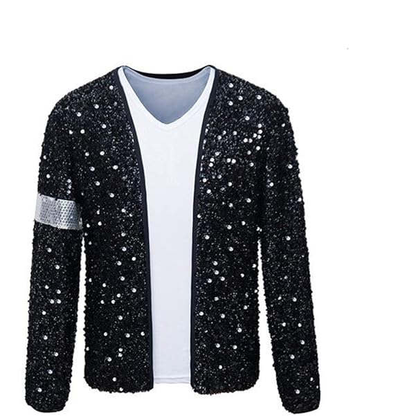 Shuanghao Michael Jackson Kostum Jacke Hosen Fur Erwachsene Kind Billie Jean Jacke Tanz Cosplay Schwarz Kostume Fur Kinder