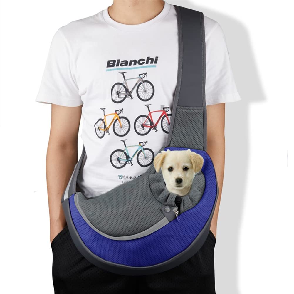 IBLUELOVER Cat Dog Sling Carrier Pet Papoose Bag Soft Breathable Tote Bag