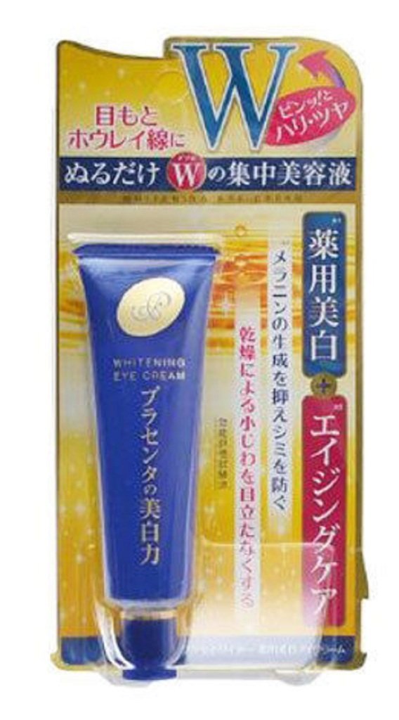 meishoku medicated placenta whitening eye cream 30g