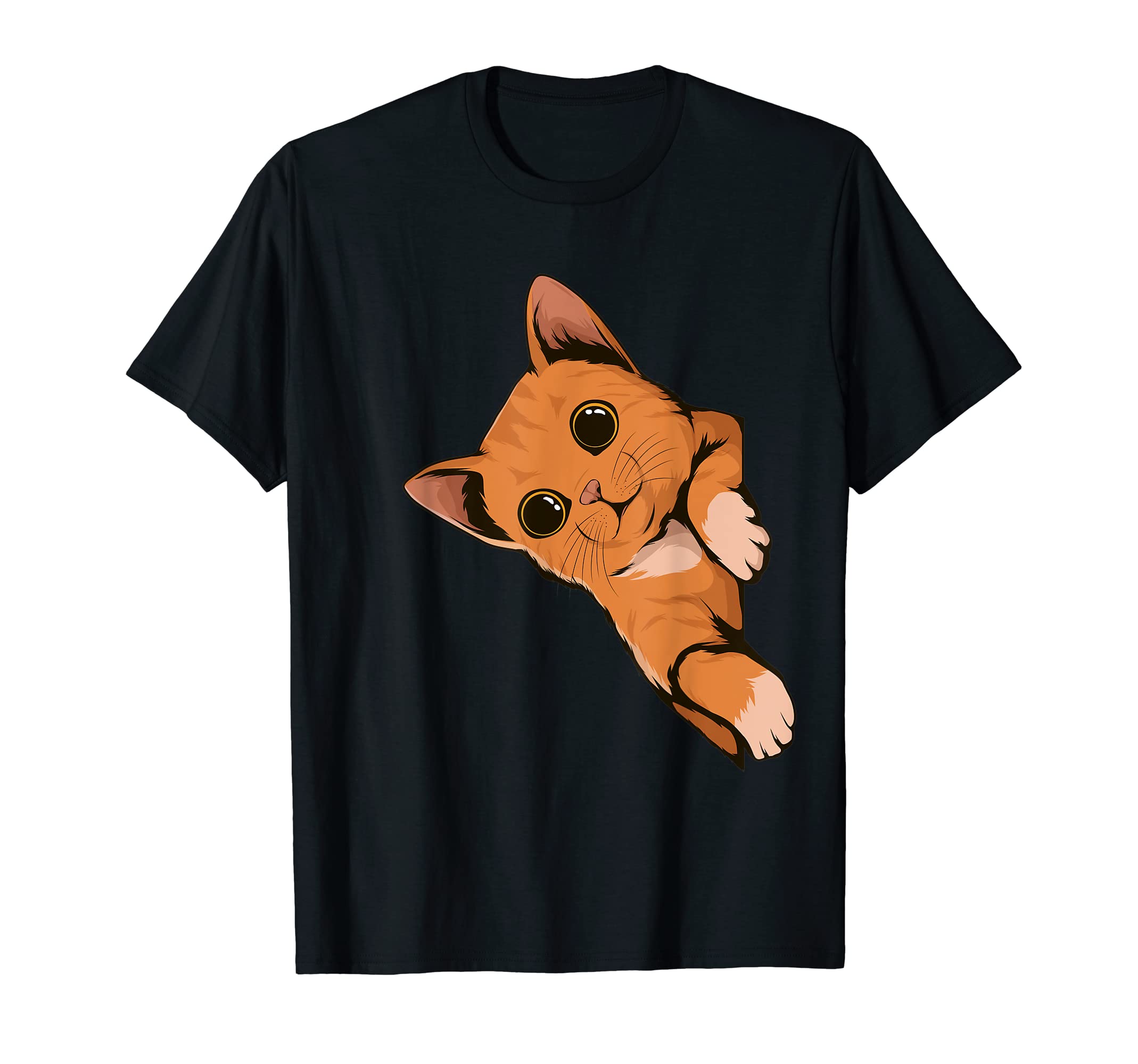 Cat Looking From The Side Kitten Cat T-Shirt