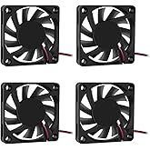 Dorhea Fan 60x60x10 mm DC 12V 6010 Brushless Cooling Fan, Replacement Ball Bearing 60mm Fan for Cooling DIY PC Computer Case 