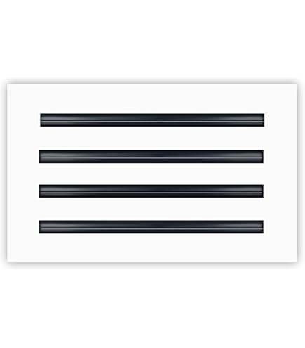 FA-STAR Moderne Lüftungsgitter – Weiß, Für 35,6 X 25,4 Cm Kanalöffnung, Aluminium, Verstellbarer Luftstrom