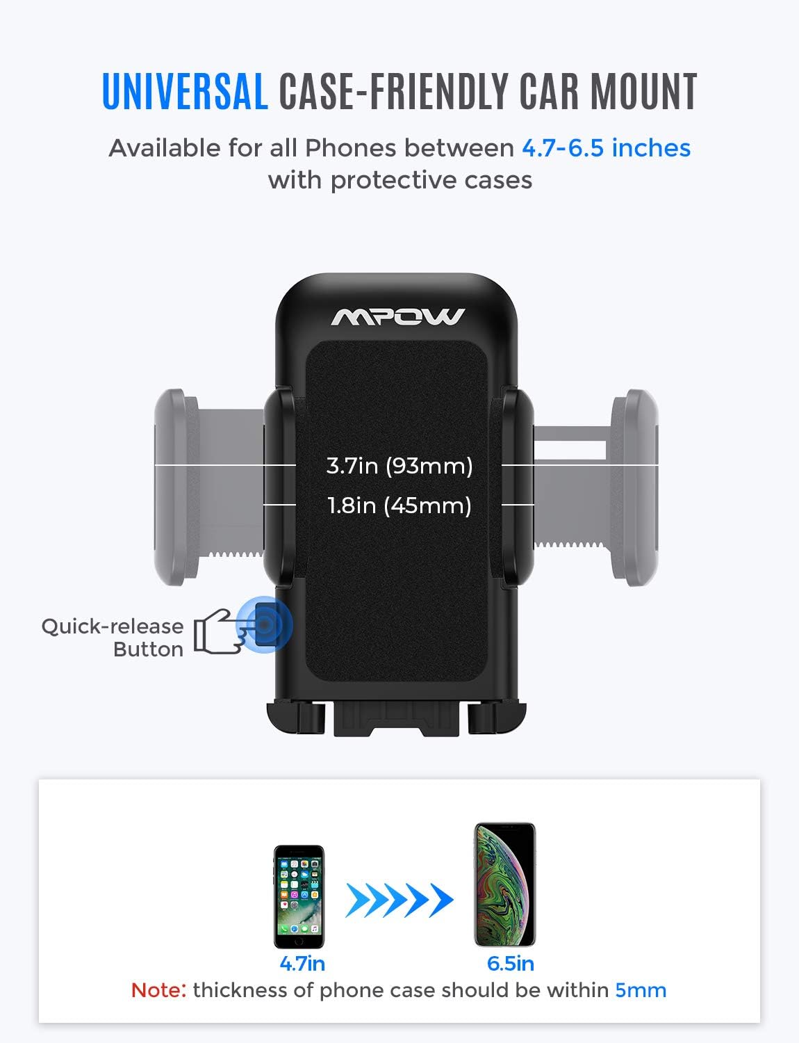 phone button holder