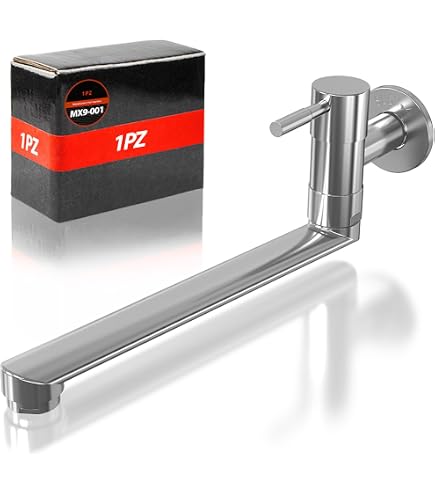 Moen 8124 Spültischarmatur Für Küche & Gewerbe – 2 Griffe, Chrom, Mit Vakuum-Unterbrecher – Robuster Messingkörper