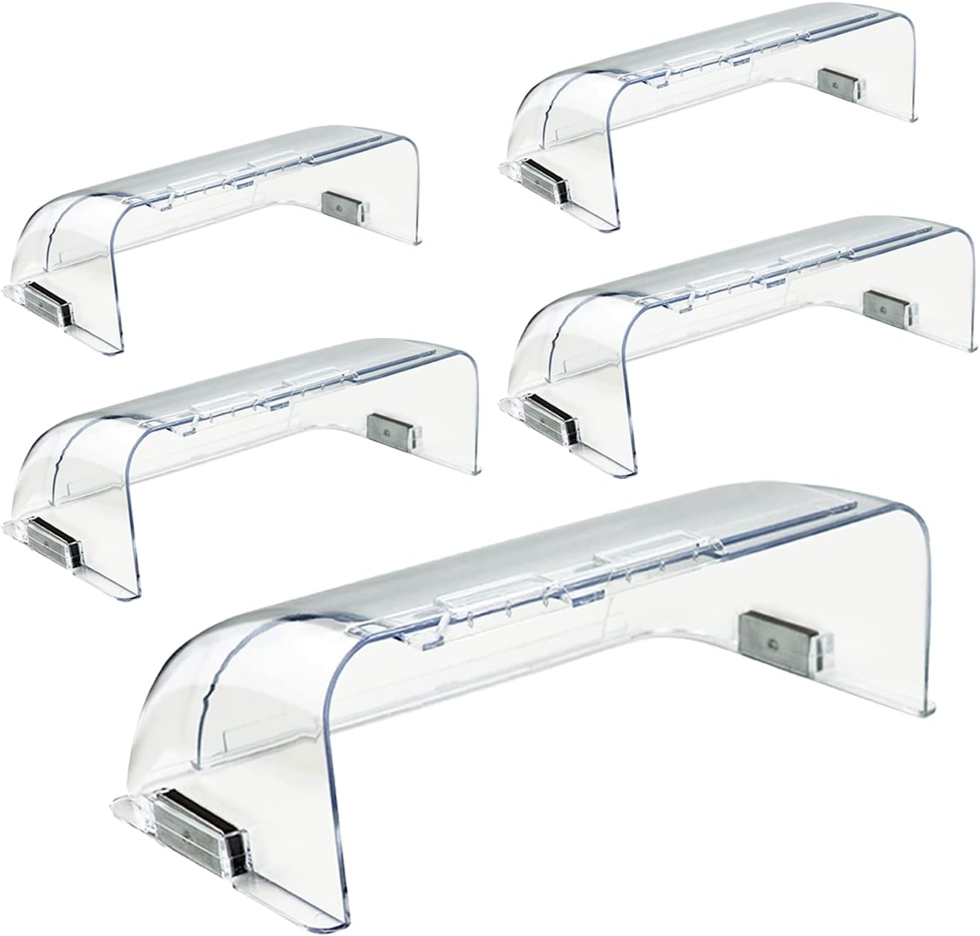 Registers, Grilles & Vents - SMGSP 5 Pack Clear Adjustable Air Vent Deflector for Vents, Magnetic Heat and Air Deflector, Easy Adjust Between 10