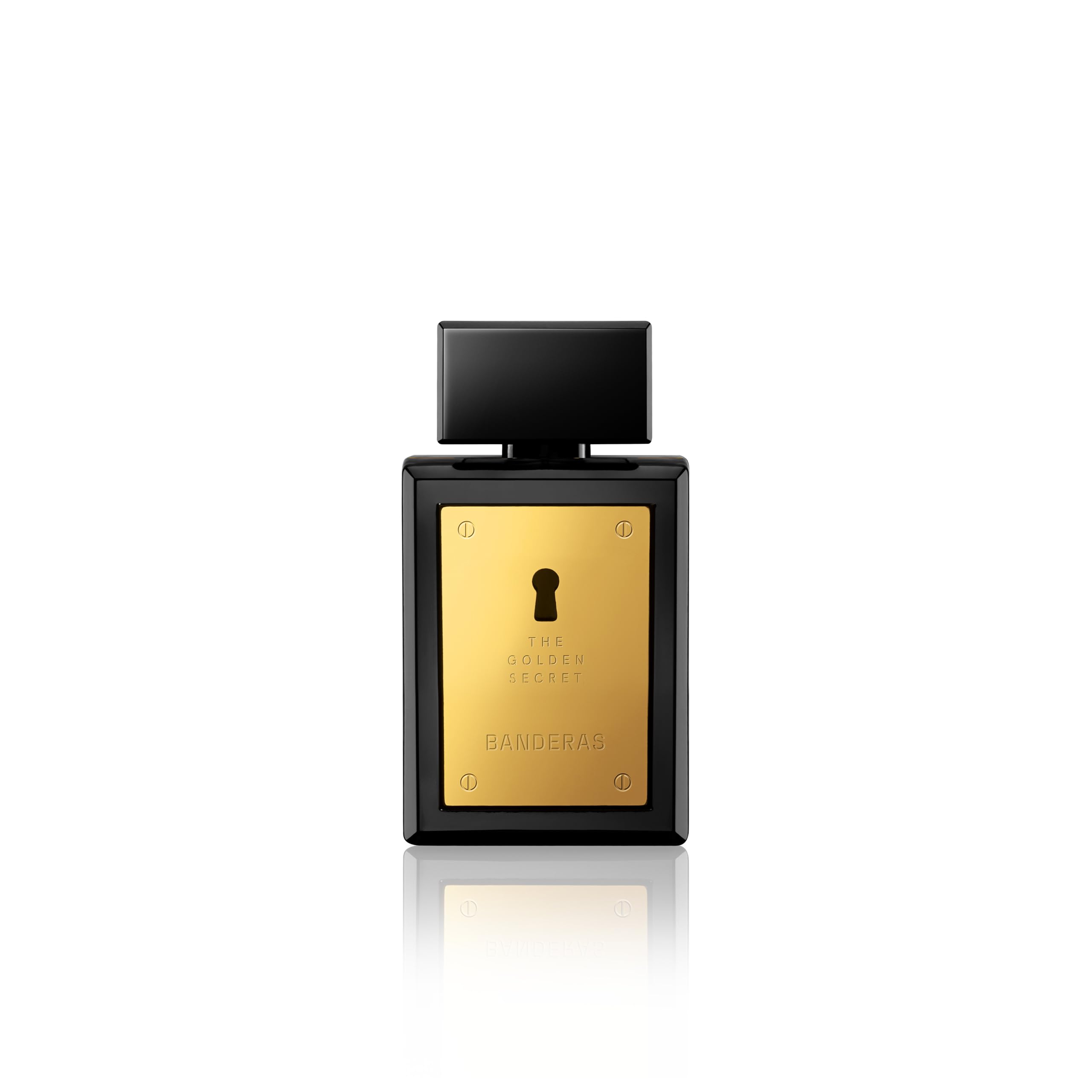 Banderas Perfumes - The Golden Secret - Eau de Toilette Spray for Men - Long Lasting - Masculine, Casual and Elegant Fragrance - Mint, Apple and Spicy Notes - Ideal for Day Wear - 50 ml