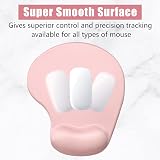 Hsurbtra Ergonomic Gel Mouse Pad with Wrist Rest Pink 9.5 x 8.3 in view 4