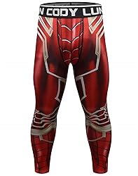 Red Plume Men's Compression Elastic Tight Leggings