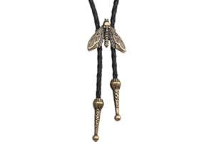 Joxevyia Turquoise Stone Bolo Tie with Leather Rope Western Cowboy Tie Unisex Accessory Groomsmen Gift for Him