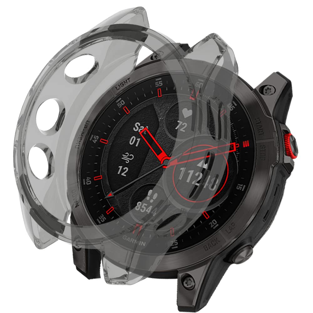 KeeFos Protective Case Compatible with Garmin Epix Gen 2, TPU Case [Shockproof] Protective Cover for Garmin Epix Gen 2 (Black)