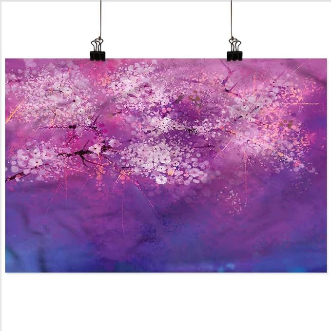 Flower Wall Paintings Japanese Cherry Blossom