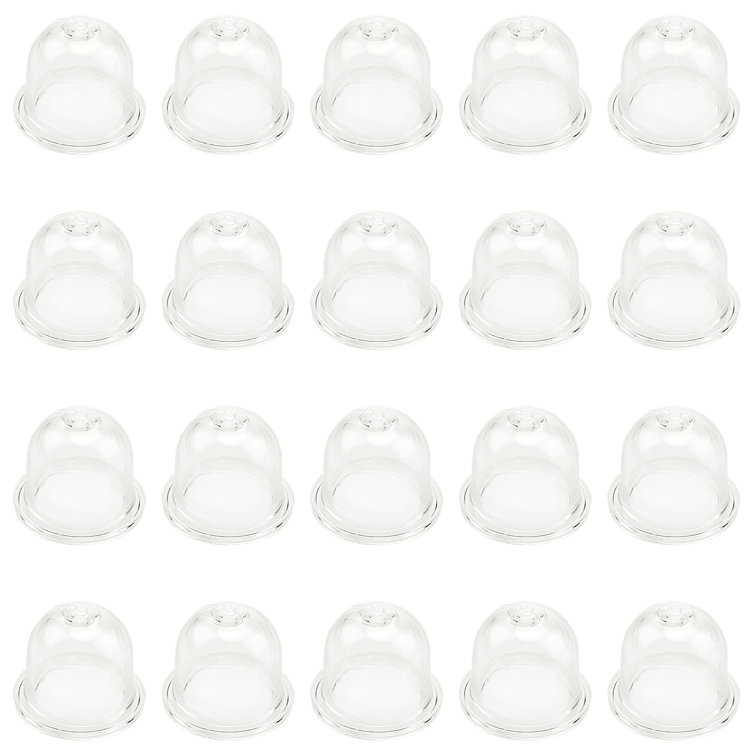 VooGenzek 20 PCS Primer Bulb Pump, Universal Petrol Fuel Primer Bulb, Blower Carburetor Bulb, Petrol Capsule Primer Bulb, Universal Carburetor Oil Cup, for Chainsaws, Trimmer, Lawn Mower (22mm)