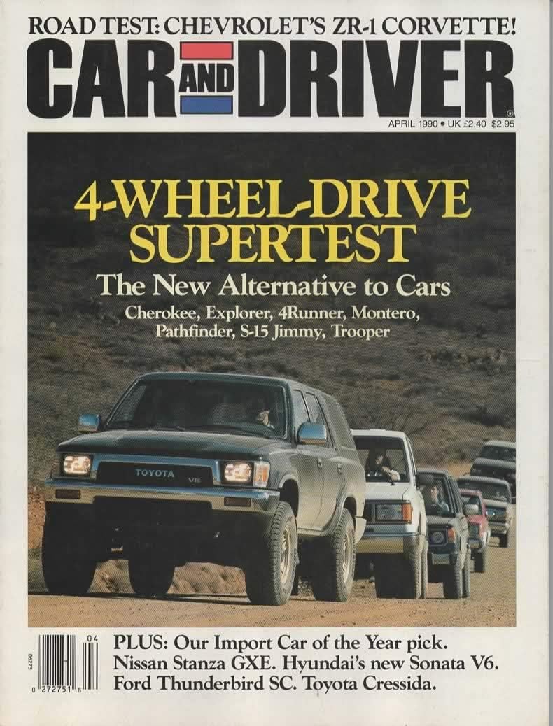 car and driver ford edge on Car And Driver Magazine April 1990 Vol 35 No 10 At Amazon S Entertainment Collectibles Store