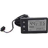 S866 LCD Display, Waterproof Bike Computer, 24V 36V 48V Electric LCD Display Meter Large Screen E Bike Display Meter Control 