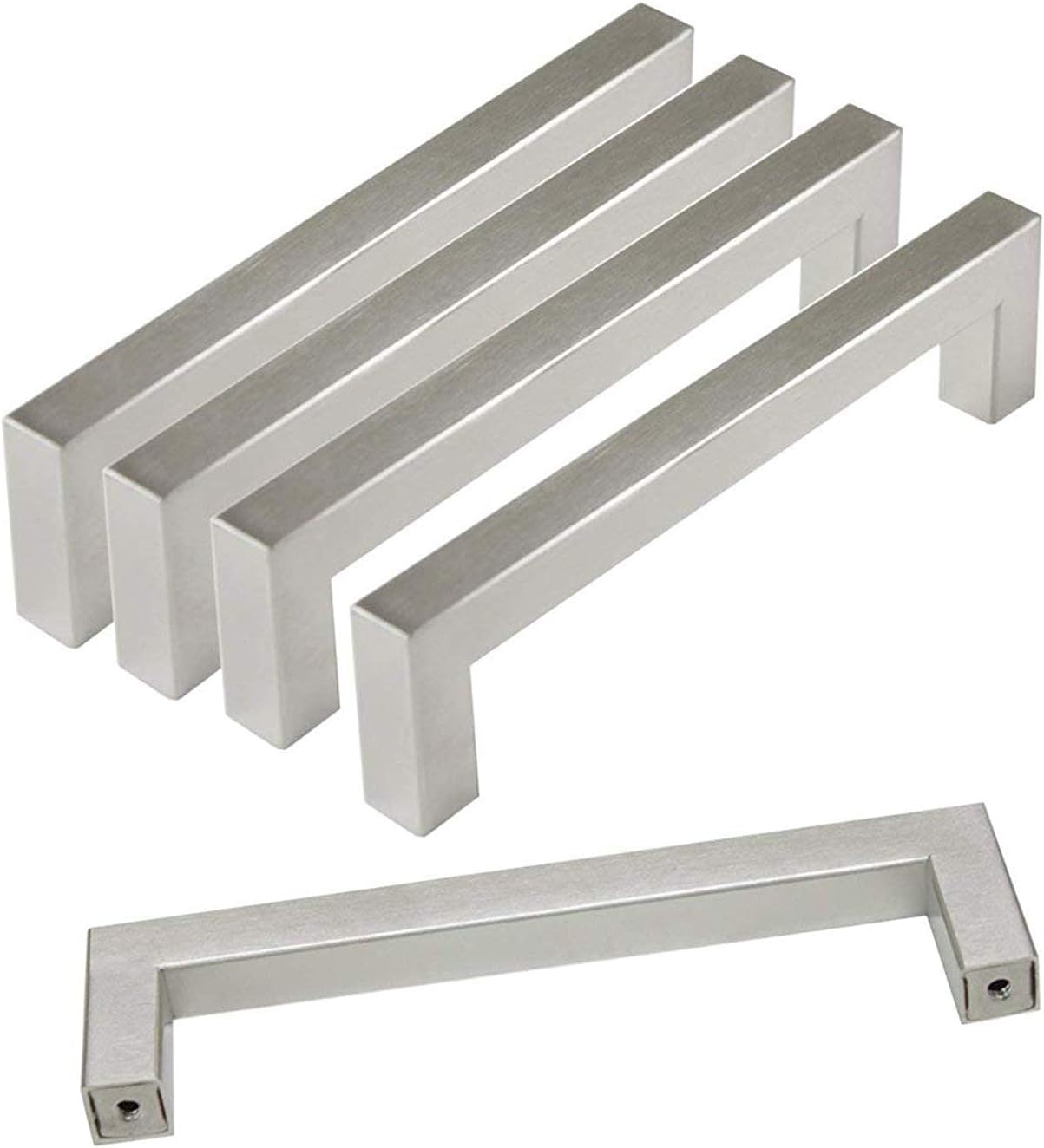 Best probrico kitchen cabinet pulls brushed nickel t bar stainless steel door knobs