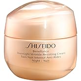 Shiseido Benefiance Overnight Wrinkle Resisting Cream - 50 mL - Anti-Aging Night Cream for Normal to Dry Skin - Visibly Improves Wrinkles for Smooth, Rested Skin