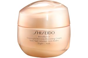 Shiseido Benefiance Overnight Wrinkle Resisting Cream - 50 mL - Anti-Aging Night Cream for Normal to Dry Skin - Visibly Improves Wrinkles for Smooth, Rested Skin