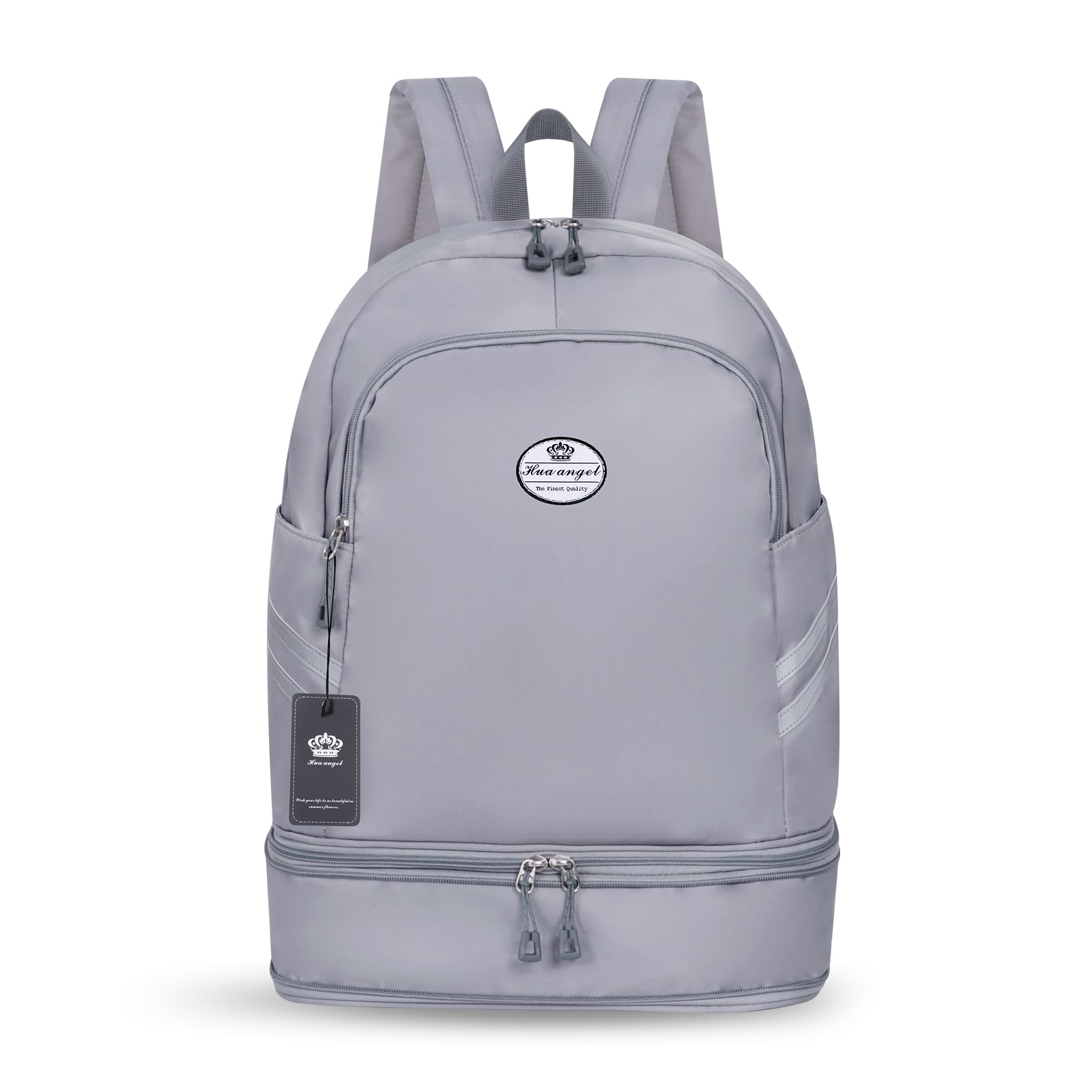 HUA ANGEL Travel Backpack for Women Foldable Outdoor Sports Gym Backpack with Shoe Compartment Wet Pocket Waterproof Casual Daypack Waterproof Anti Theft for Fitness Yoga Dancing — image 1