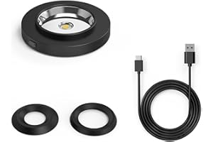 Solar Watch Fast Charger-Watch Solar Charger Metal Base, Fast Heat Dissipation, Solar Power Portable Charger, Suitable for Casio/Citizen/Seiko/Garmin Solar Watch Rounkin (Black)