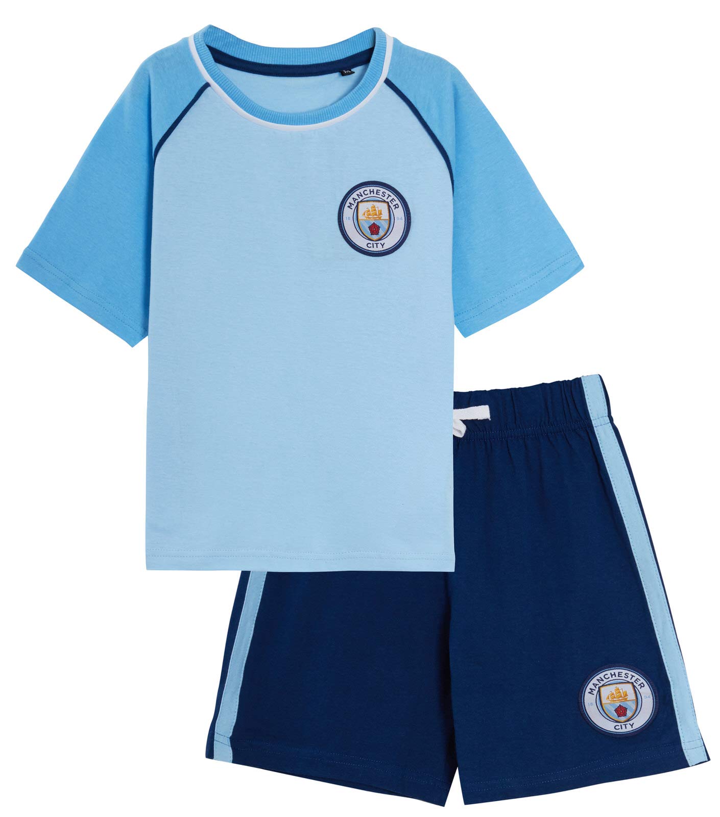 MANCHESTER CITY Kids Short Pyjamas 11-12 Years Blue