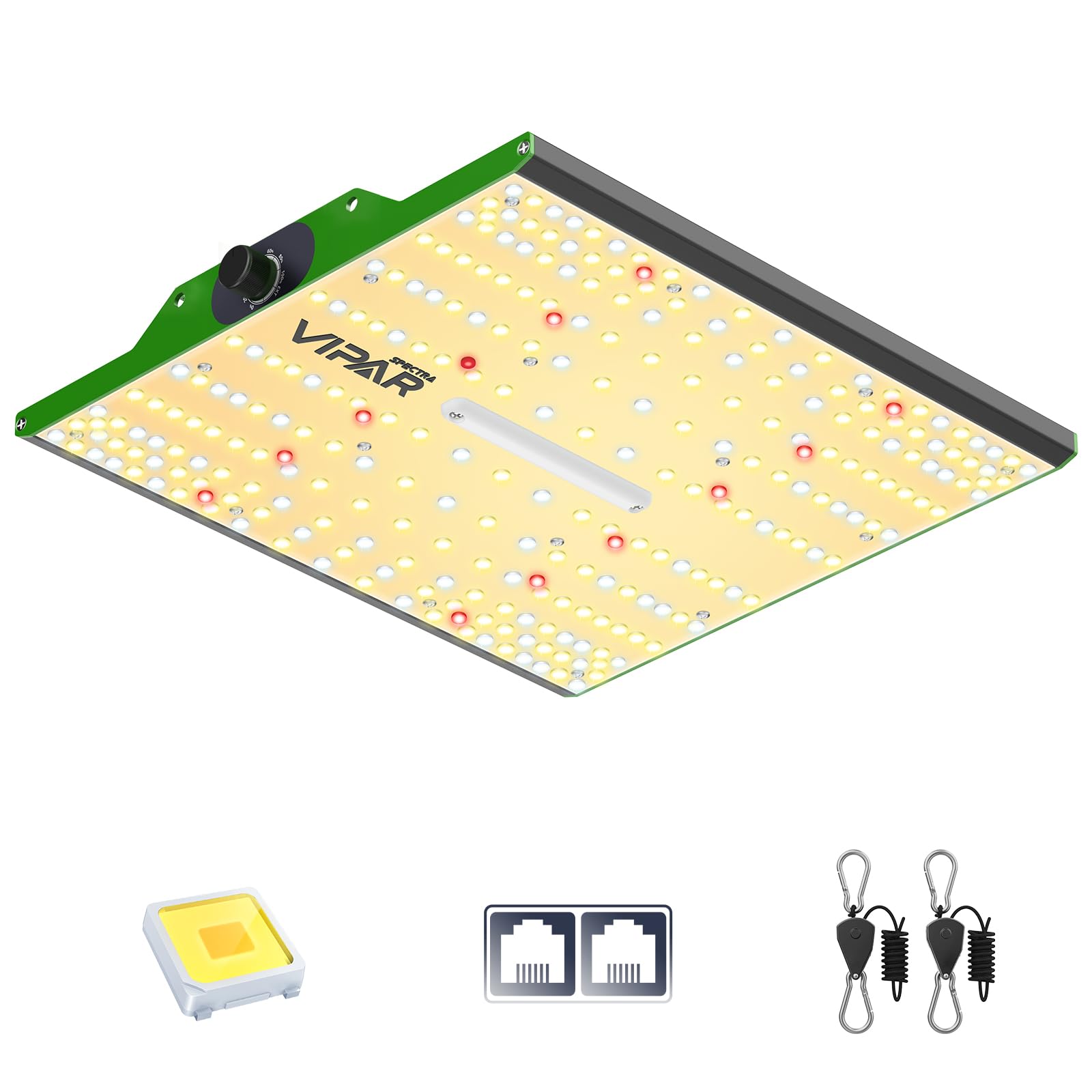 VIPARSPECTRA P1000 Grow Lights for Indoor Plants, Full Spectrum LED Grow Light with Dimmable, Plant Lights for Hydroponic Greenhouse Grow Tent Seed Starting Veg Flower for 2x2ft 3x3ft Coverage