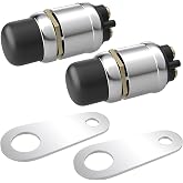 BFXM 2 PCS Push Button Starter Switch, 12V 50A Momentary Push Button Switch | Waterproof Push Starter Button for Car Engine, Momentary Switch for Truck Boat ATV