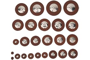 25 Pcs Professional Leather Tenor Saxophone Pads, Brown Saxophone Pads Replacement Woodwind Parts and Accessories