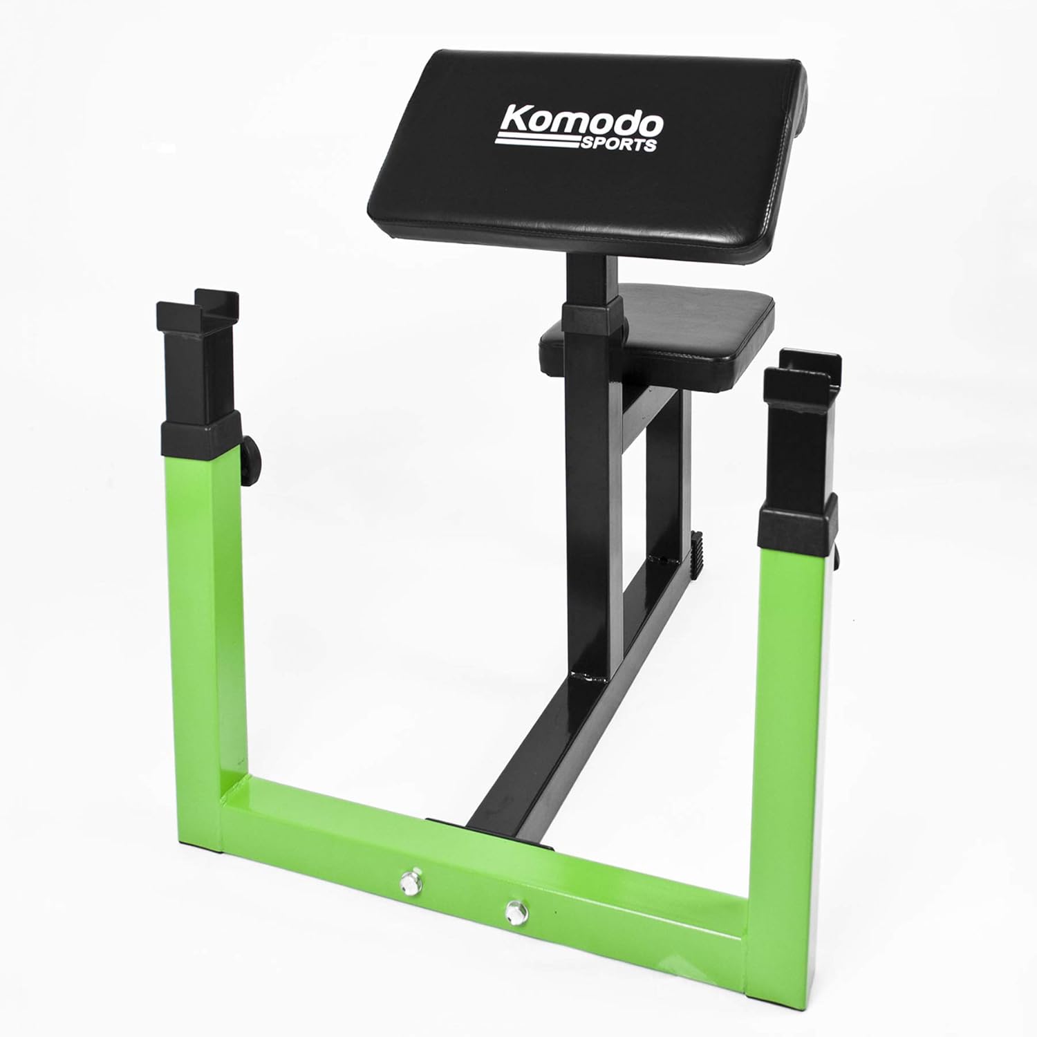 KOMODO Preacher Bicep Curl Bench Height Adjustable Steel Home Gym