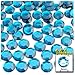 The Crafts Outlet 144-Piece Flat Back Round Rhinestones, 8mm, Royal Blue