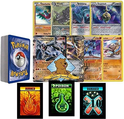 Amazon はがねタイプトかくとうタイプ ポケモン40種類のポケモンカード詰め合わせパックロット 2枚のポケモンカードexカード レア エネルギー ホイルカードがランダムで付いてきます Golden Groundhog特製トークン3枚入り トレカ 通販