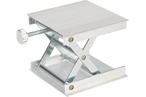 XCD Lab Scissors Jack, Aluminum Alloy Lab Lift Stand Table Laboratory Support Jack Platform, 90 x 90 mm Platform, 20-85 mm Ex