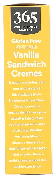 365 BY WHOLE FOODS MARKET, VANILLA SANDWICH CREMES, 8 OUNCE