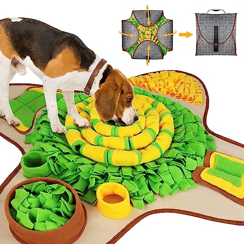 HOPET Snuffle Mat for Dogs Large Breed, Interactive Puzzle Dog Food Mat