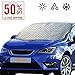 Big Hippo Windshield Snow Cover, Extra Large & Thick Ice Cover Windproof with Door Flaps Protect Windshield and Wiper from Ice,Snow, Frost,Sun in All Weather, Fit for Most Vehicle 62.99