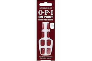 OPI On Point Press On Nails | Short Round Classic & Accent Nail Art Press On Nails | 24 Count With Nail Glue | Instant Press-On Mani | Long Lasting, Reusable, Non-damaging