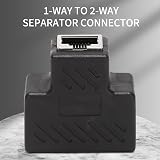 Oikabio 2 Port RJ45 Network Ethernet Splitter LAN Adapter Extender Connector 1pc view 5