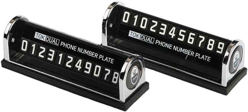 Tok! Dual Mobile Phone Number Plate, Cell Phone Number Plate for Automotive Accessories