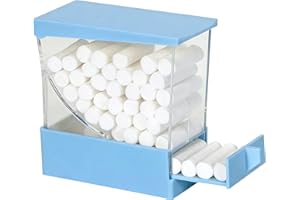 Dental Cotton Roll Dispenser, YOUYA DENTAL Professional Press on Plastic Cotton Roll Holder Organizer for Home Dental Pharmacy Dentist Cotton Roll Storage Box with Nonslip Base for Dental Lab Press