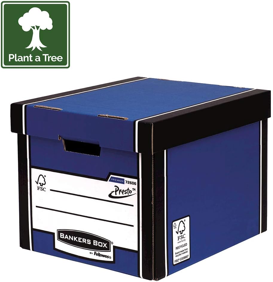 Fellowes R-Kive Premium Presto Tall Storage Box - Parent (Pack of 10) Pack of 10