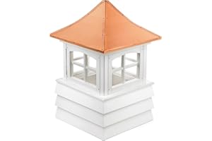 Good Directions Guilford Vinyl Shiplap Cupola with Copper Roof 22" x 33"
