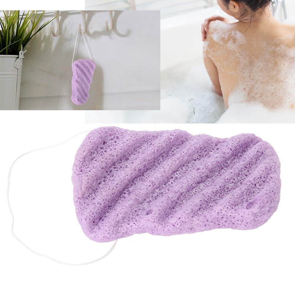 Konjac Bath Exfoliating Sponge 3 Pack, Natural Body Cleansing Sponge with Wave Massage for Deep Cleansing, Gentle Exfoliation, Skin Care, Body Scrub and Sensitive Skin - Dry Use