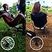 TrekUltra Portable Compact Lightweight Camp Chair with Bag - Ultralight Folding Camp Chairs - Great Beach Hiking Backpacking and Sporting Events Chair with Adjustable All Terrain Feet