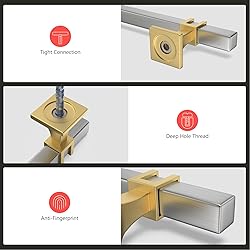 homdiy 10 Pack Brushed Nickel Cabinet Pulls 3-3/4
