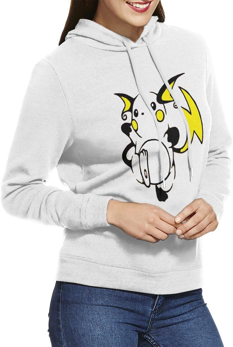 Bakugou Kawaii Cute Pikachu Raichu Women's Pullover Long Sleeved Sweatshirts Hoodies