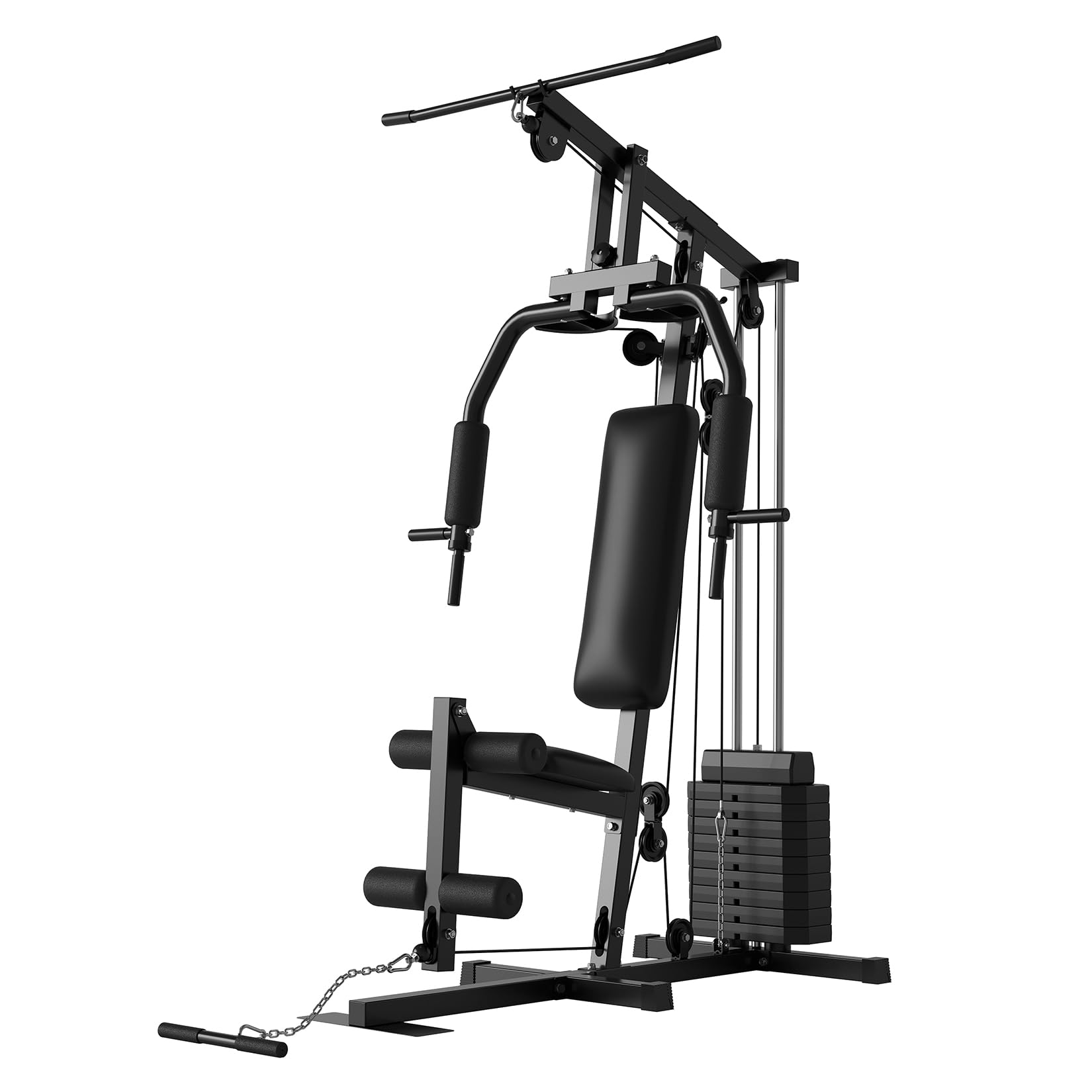 Photo 1 of ***WEIGHTS ONLY***MISSING SEVERAL PARTS**
Multifunctional Home Gym Machine with 100LB Weight Stack, Full Body Workout Station for Strength Training, LAT Pulldown, Chest Press, Leg Extension & Row, Compact Home Gym Equipment for Men & Women